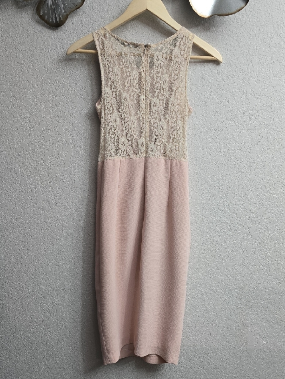 Badgley Mischka Blush Pink Sheath Dress "He Makes Me Blush" - Picture 4 of 6
